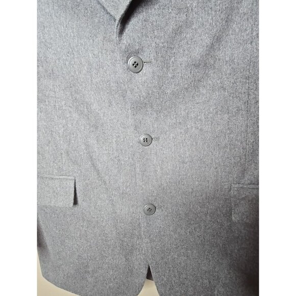 Andrew Fezza Men's 100% Cashmere Sport Jacket Coat Blazer Flannel Soft Size 43R - Picture 5 of 9